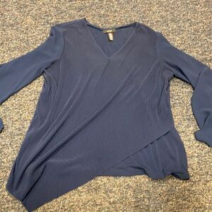 Alfani Blue Asymmetrical Top sz. L